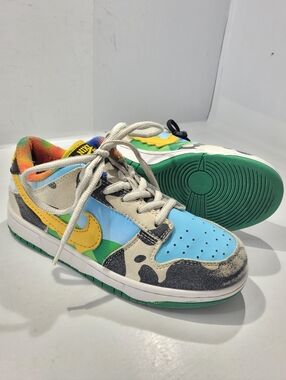 NIKE SB DUNK LOW BEN & JERRY'S CHUNKY DUNKY YOUTH SNEAKER SIZE 2Y [CU3244-100]